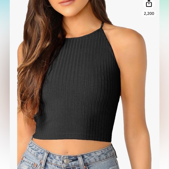 Lace Up Back Top - Picture 3 of 7